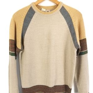 Vintage Alfie California Pullover Sweater Men's Large Multicolor Grandpacore